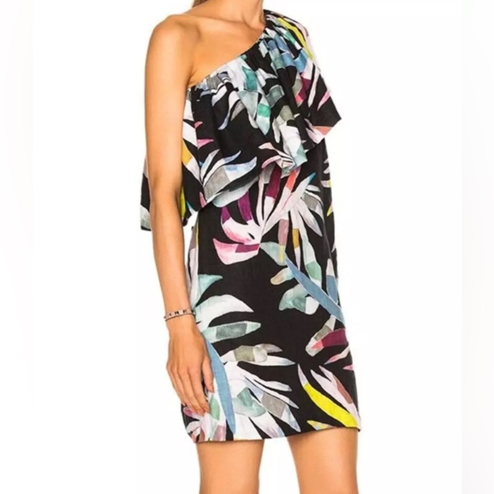Showstopper MARA HOFFMAN Anthropologie Organic Linen Mini Dress XS 0